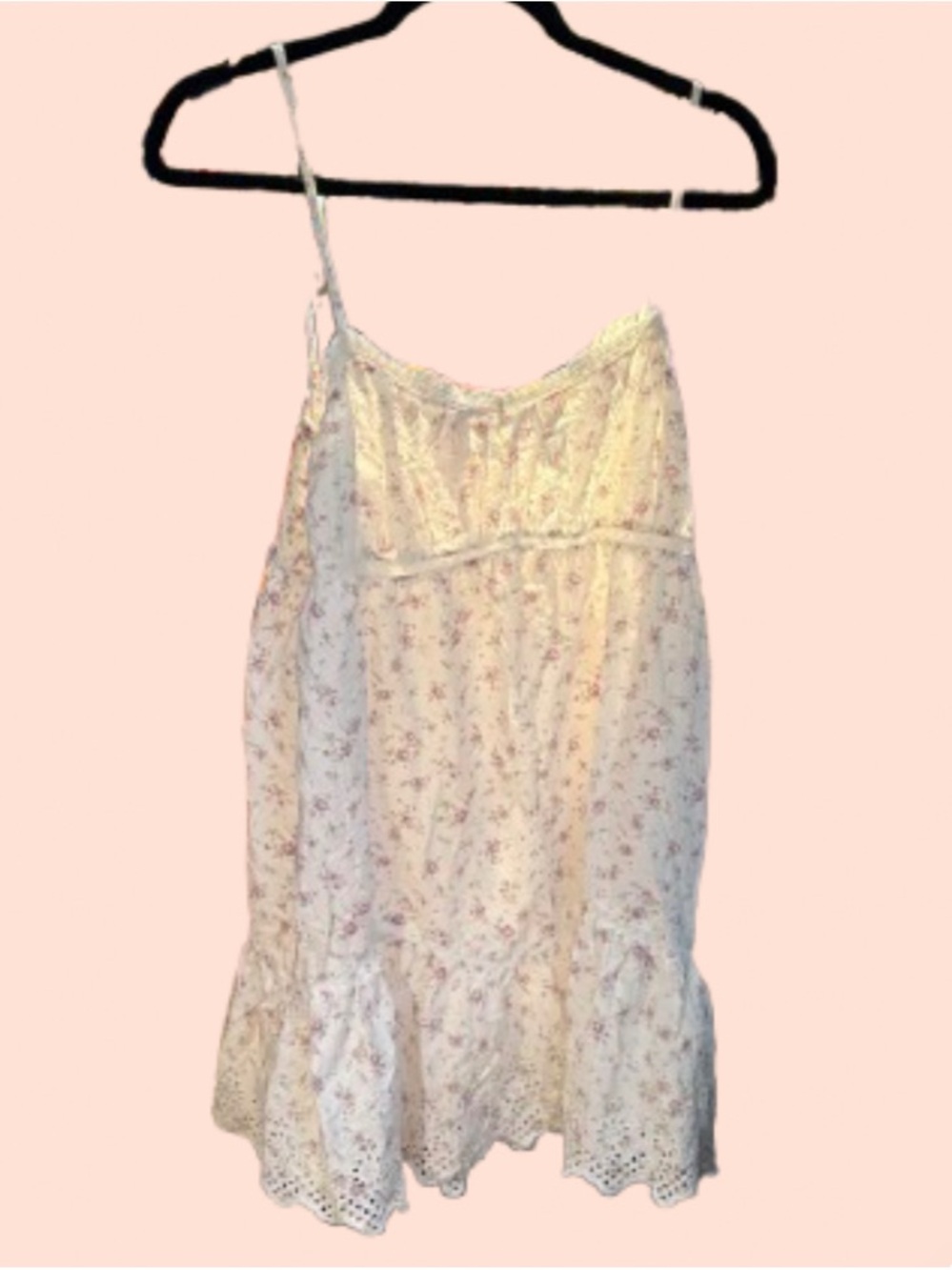 Floral Eyelet Babydoll Slip Dress